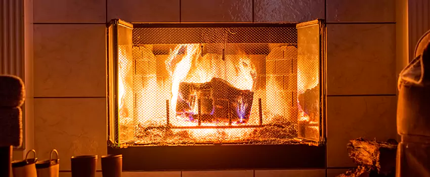 Mendota Hearth Landscape Fireplace Installation in Vandalia, Ohio